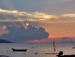 Sunset and pastie cloud