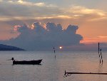 Sunset and pastie cloud