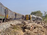 Train wreck front cars
