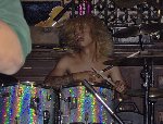 Drummer in the groove